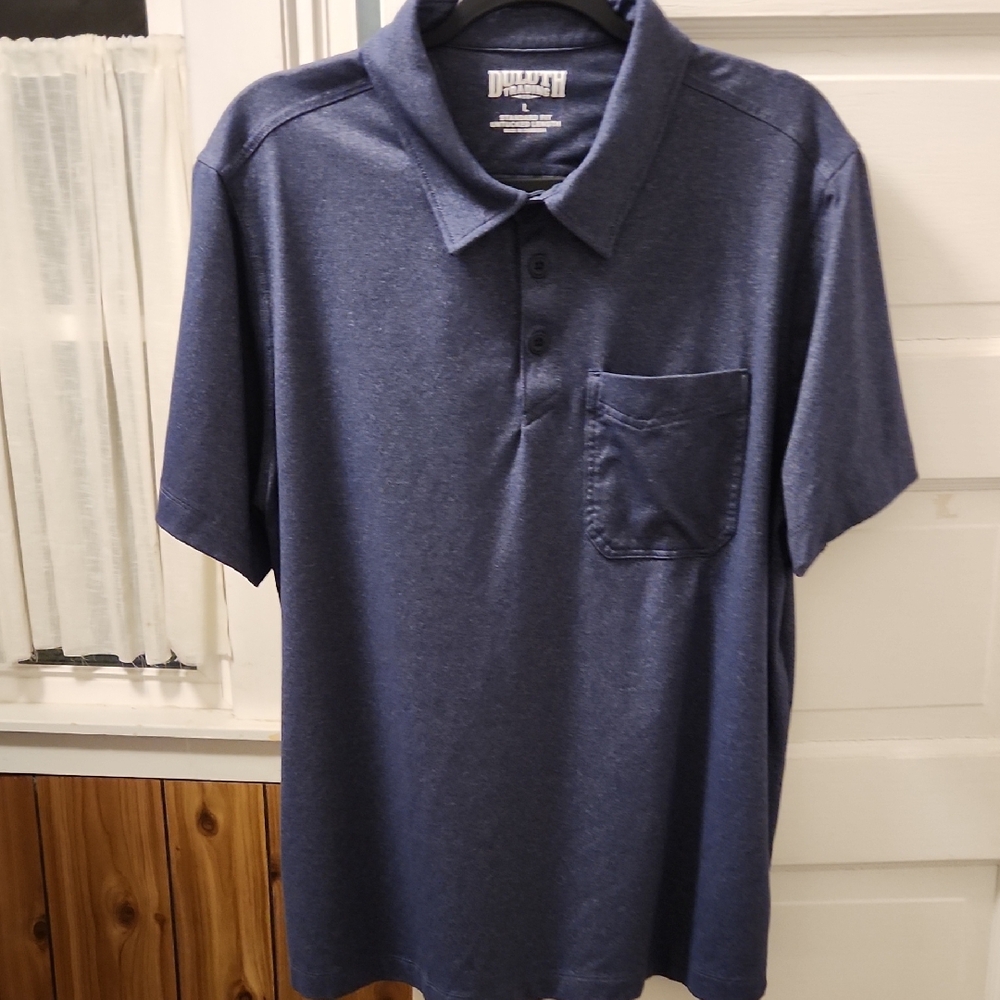 Duluth Trading Co Men's Blue Polo Shirt